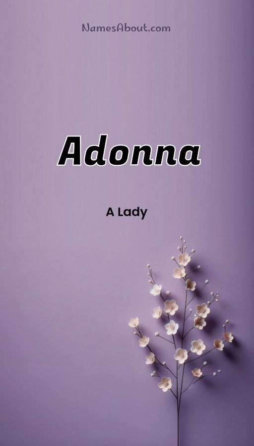 Meaning of Adonna