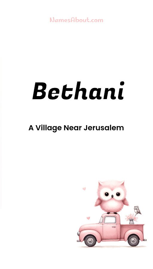 Meaning of Bethani