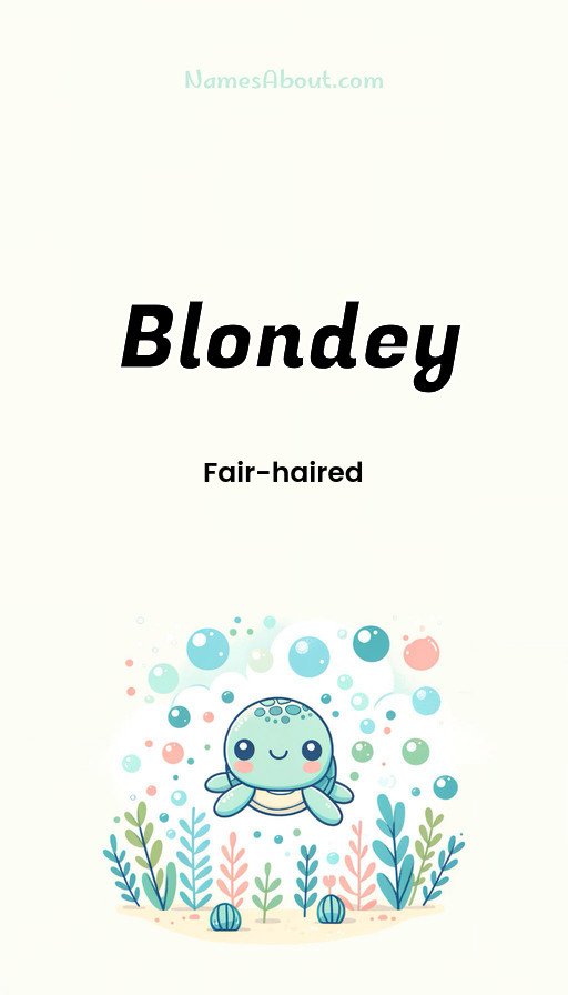 Meaning of Blondey