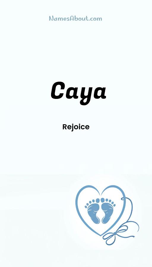 Caya name and meaning