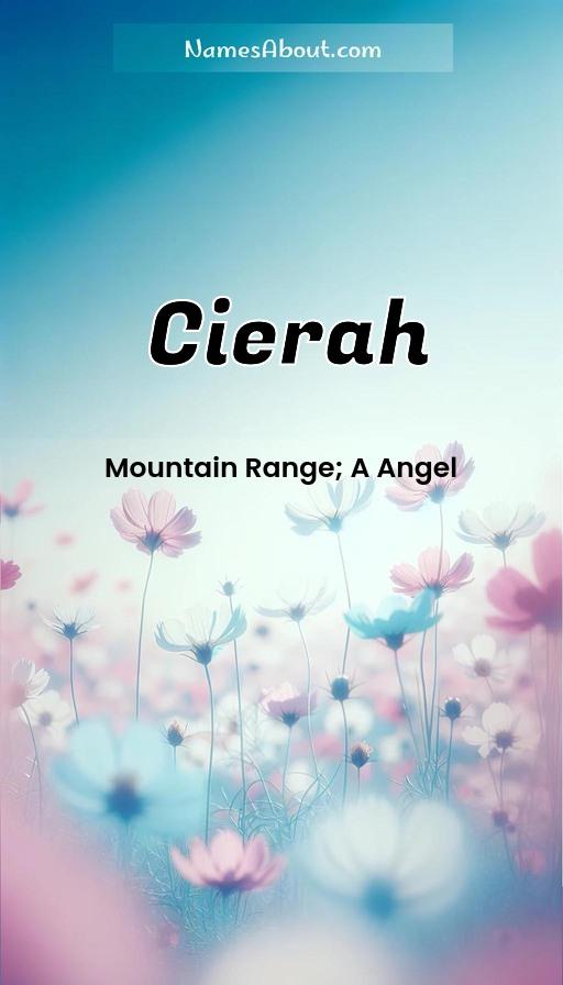 Meaning of Cierah