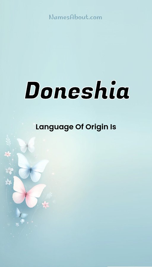 Meaning of Doneshia