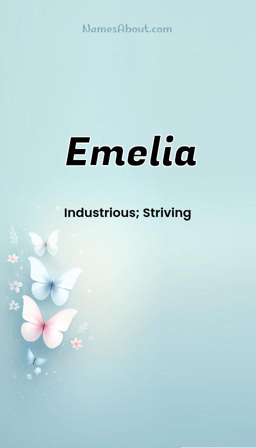 Meaning of Emelia