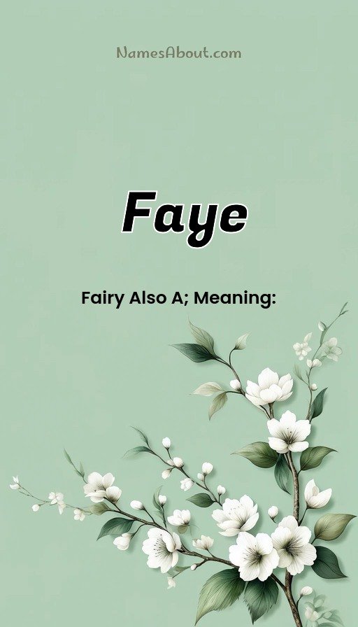 Meaning of Faye