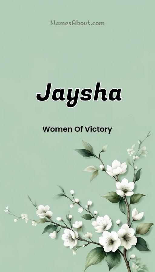 Meaning of Jaysha