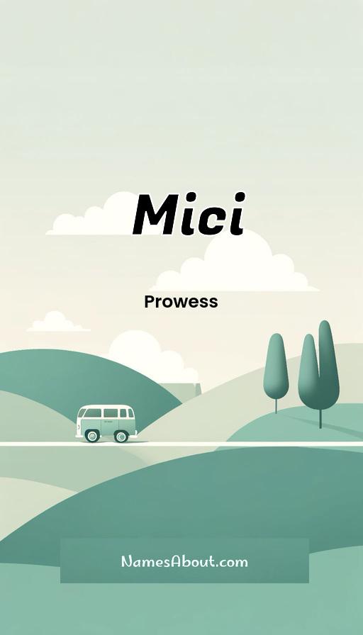 Mici name and meaning