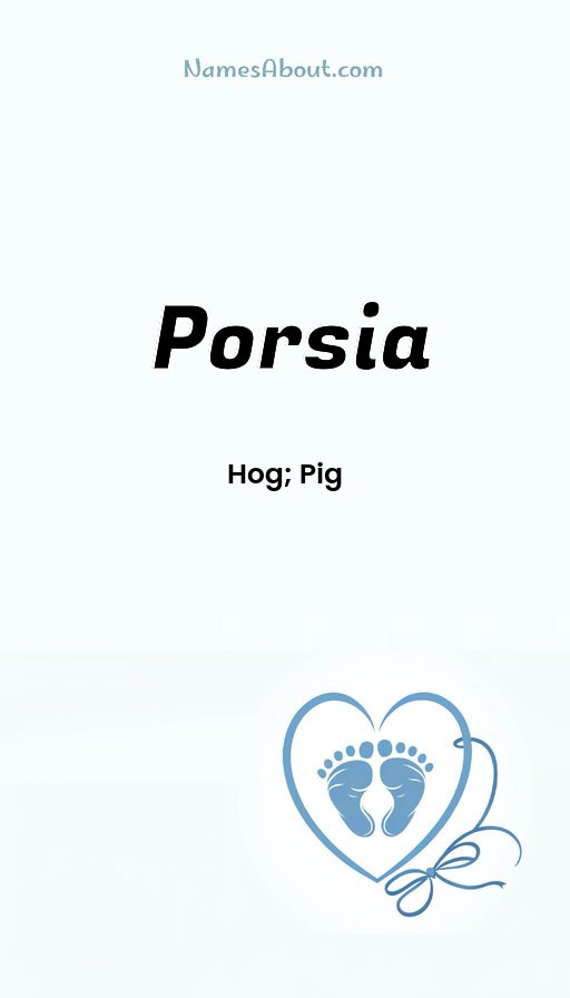 Meaning of Porsia