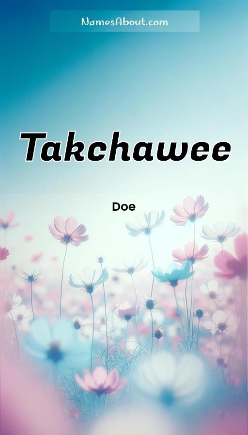 Takchawee name and meaning