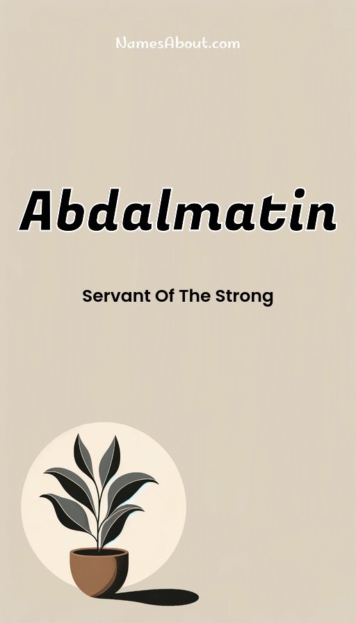Meaning of Abdalmatin