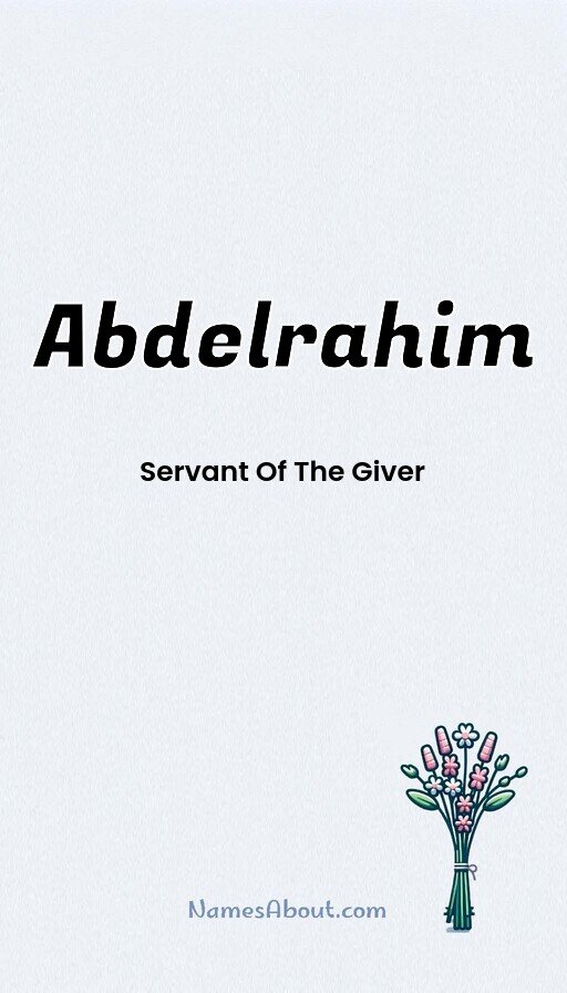 Meaning of Abdelrahim