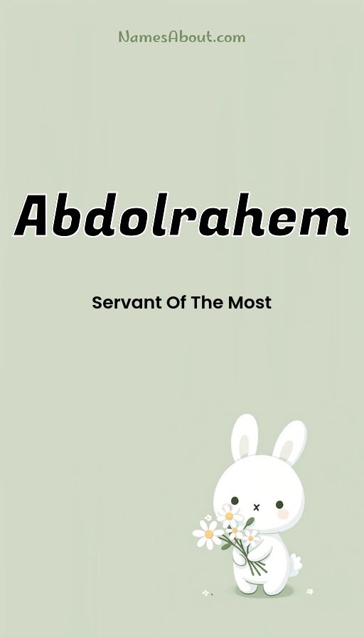Meaning of Abdolrahem