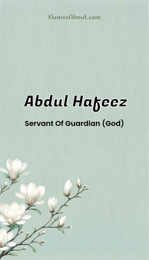 Meaning of Abdul hafeez