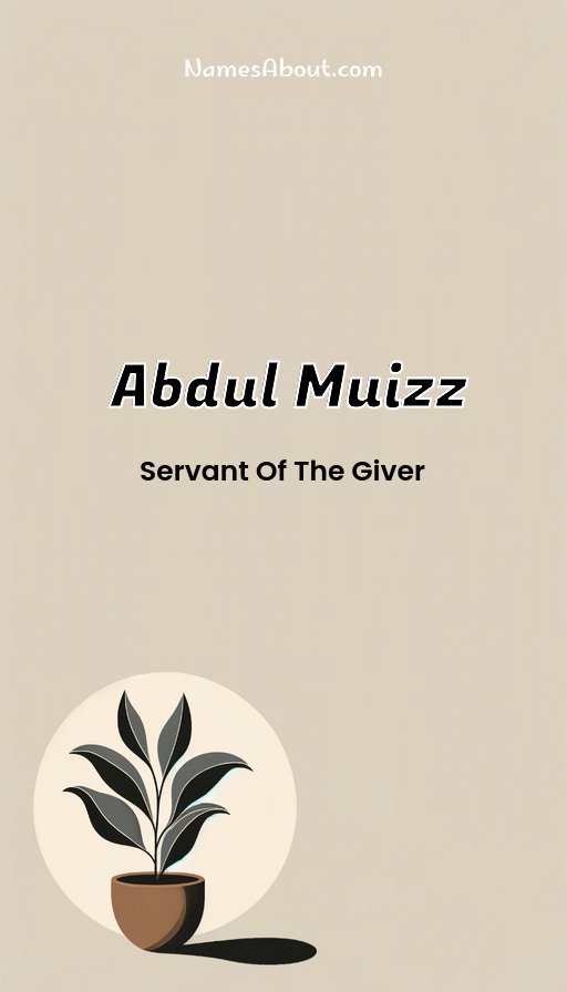 Meaning of Abdul muizz