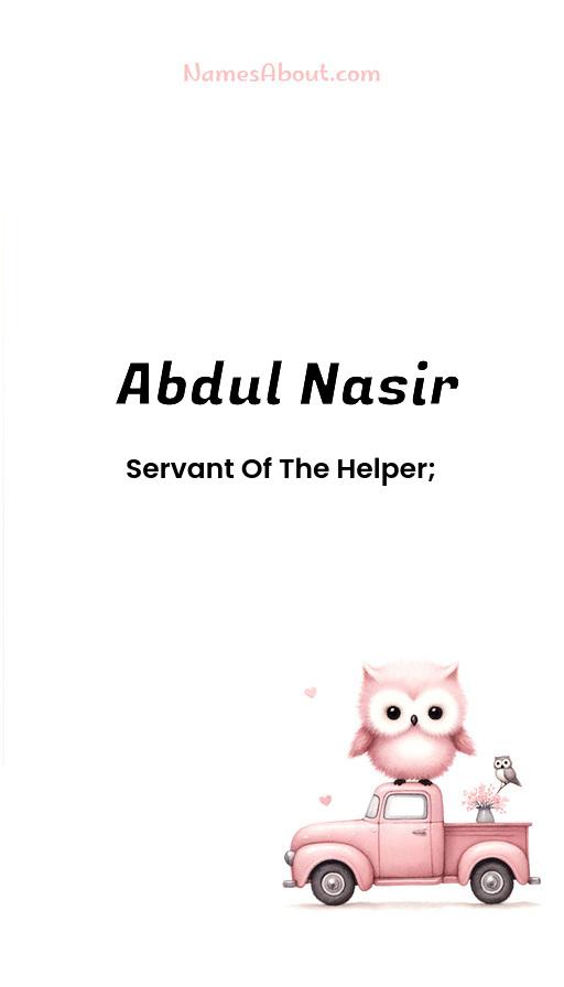 Meaning of Abdul Nasir