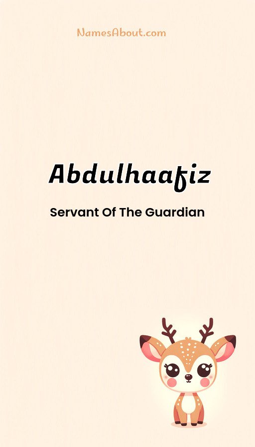 Meaning of Abdulhaafiz