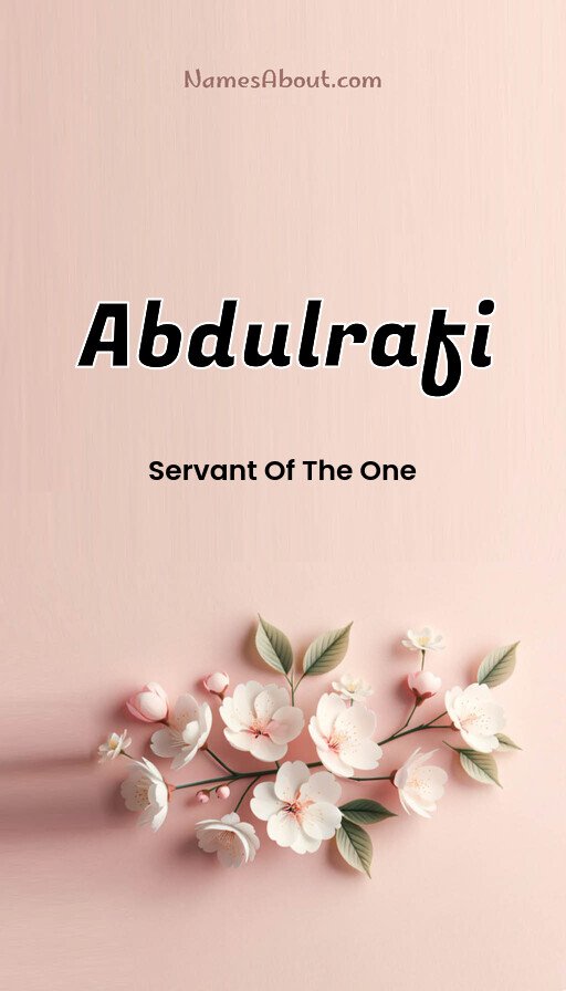Meaning of Abdulrafi