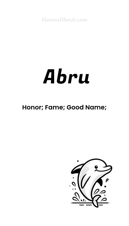 Meaning of Abru