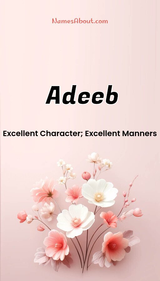 Meaning of Adeeb