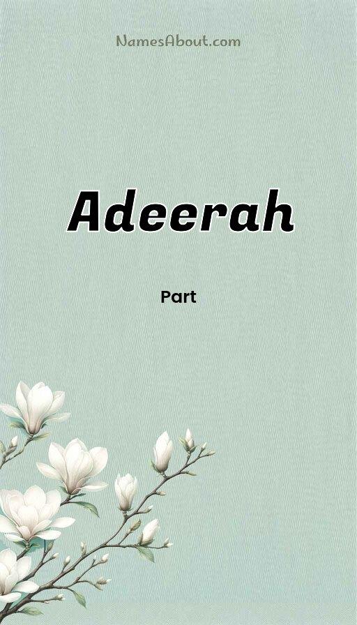 Illustration of Adeerah