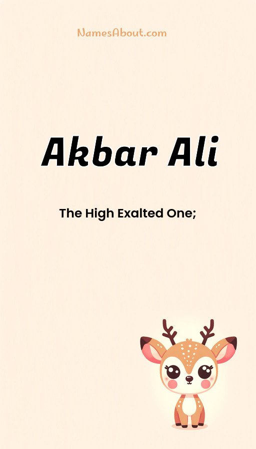 Meaning of Akbar ali