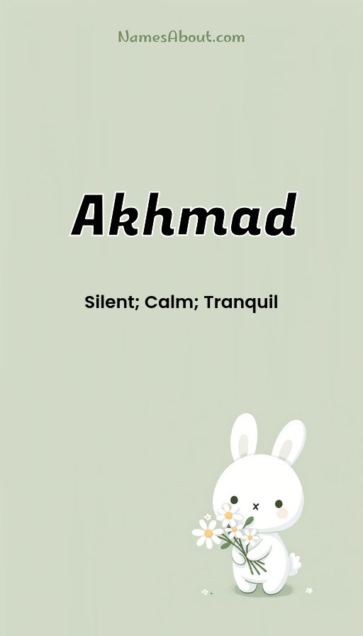 Meaning of Akhmad