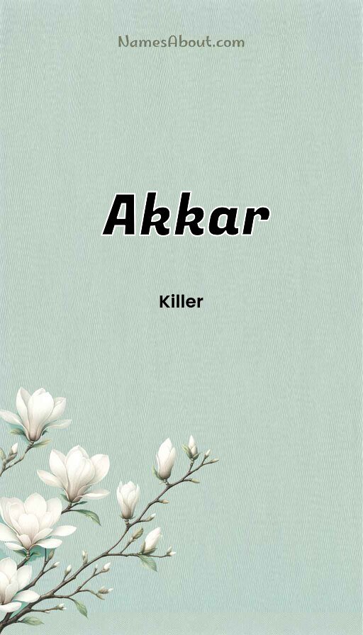 Meaning of Akkar