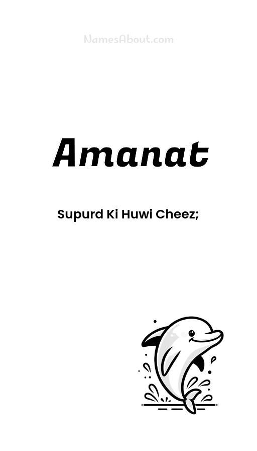 Illustration of Amanat