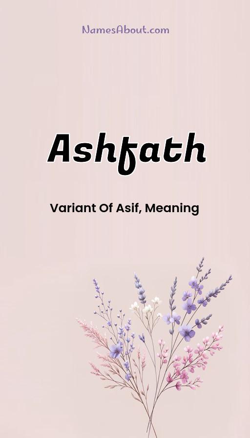 Ashfath name and meaning