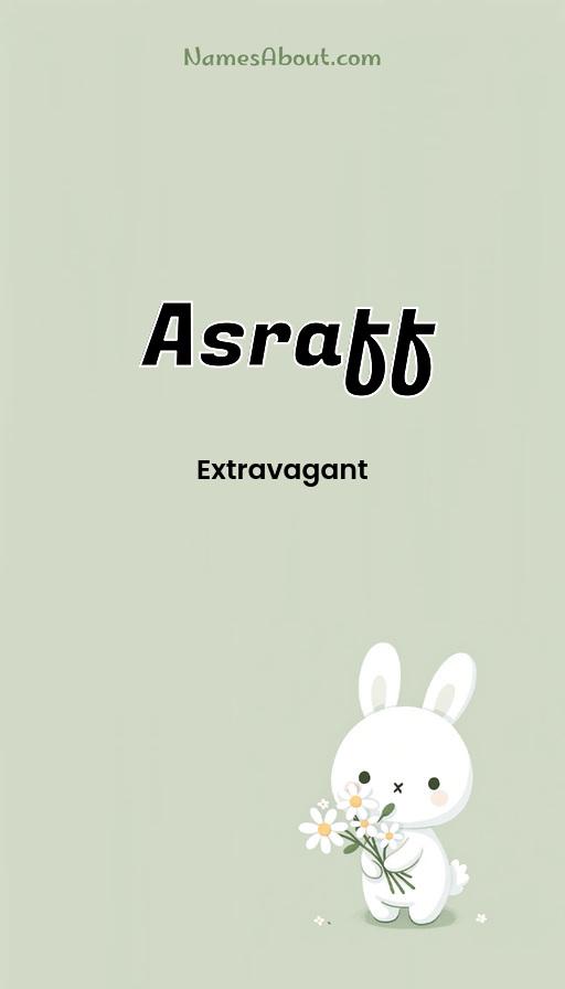 Asraff name and meaning