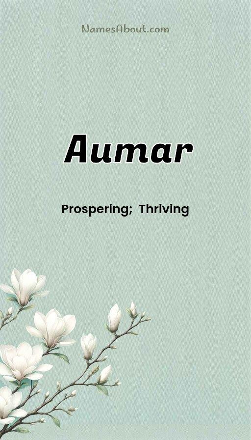 Aumar name and meaning