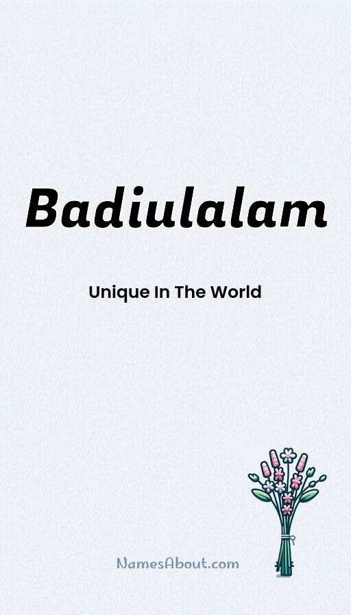 Meaning of Badiulalam