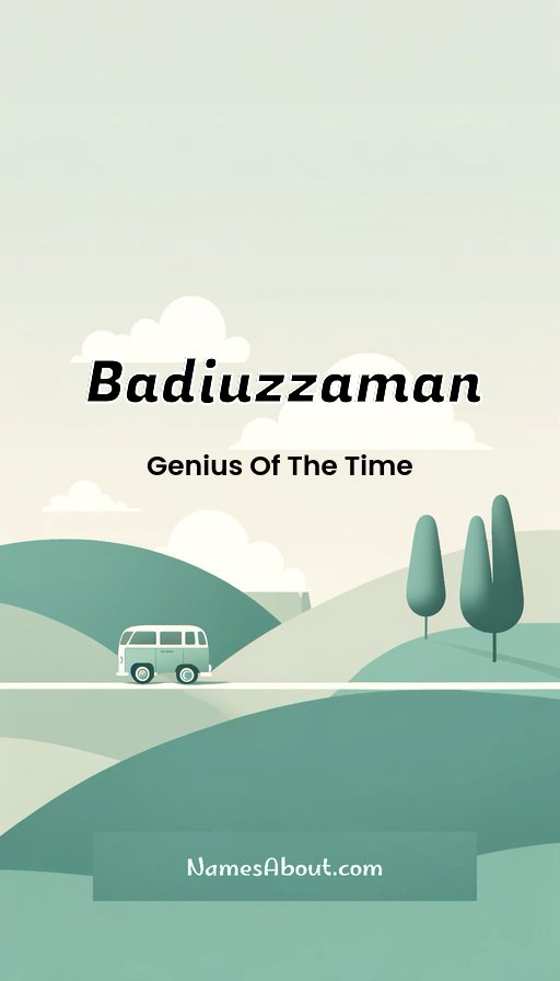 Meaning of Badiuzzaman