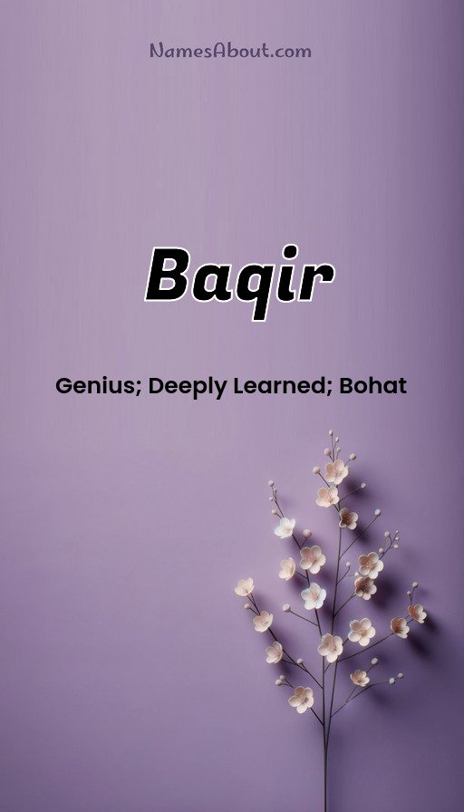 Meaning of Baqir