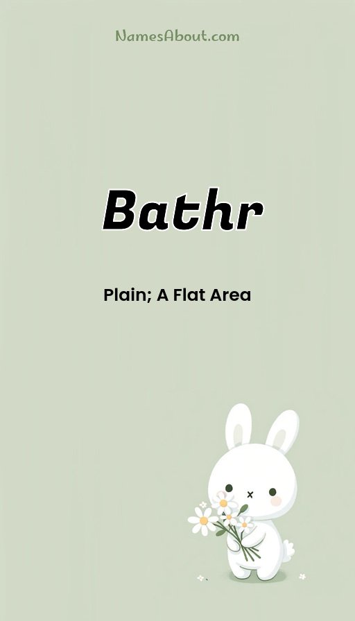 Meaning of Bathr