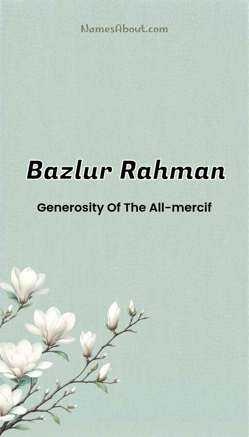 Meaning of Bazlur rahman