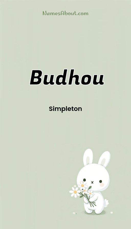 Meaning of Budhou