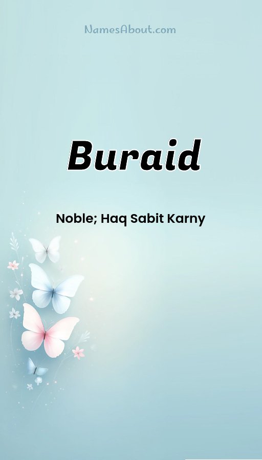 Meaning of Buraid