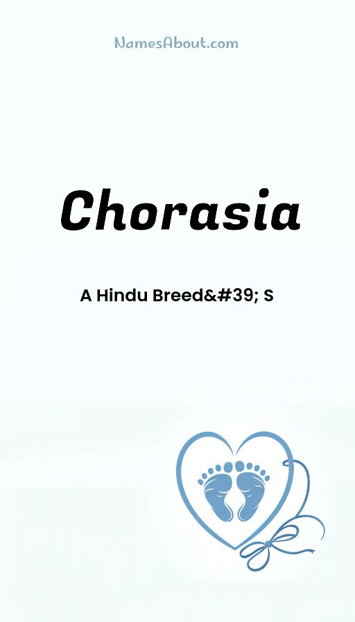 Meaning of Chorasia