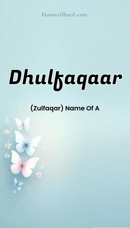 Illustration of Dhulfaqaar