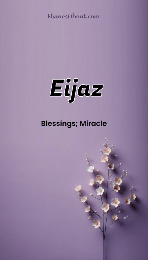 Meaning of Eijaz