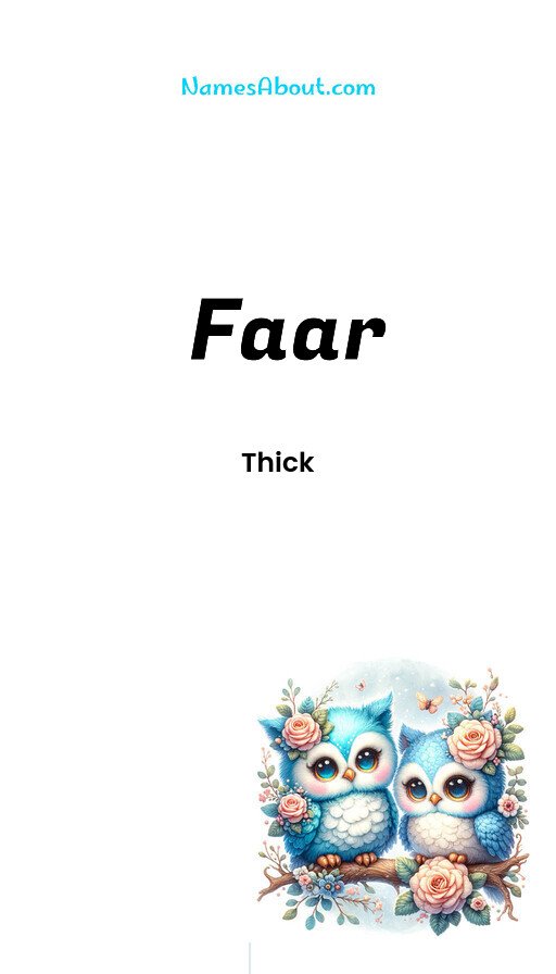 Meaning of Faar