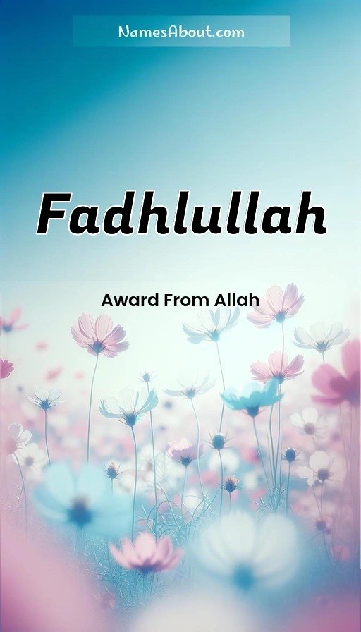 Meaning of Fadhlullah