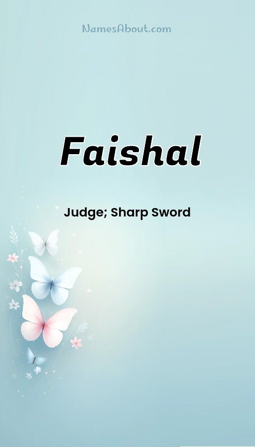Meaning of Faishal