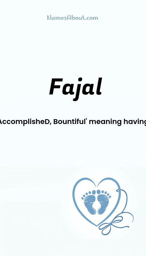 Meaning of Fajal