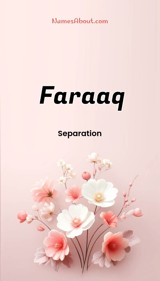 Meaning of Faraaq