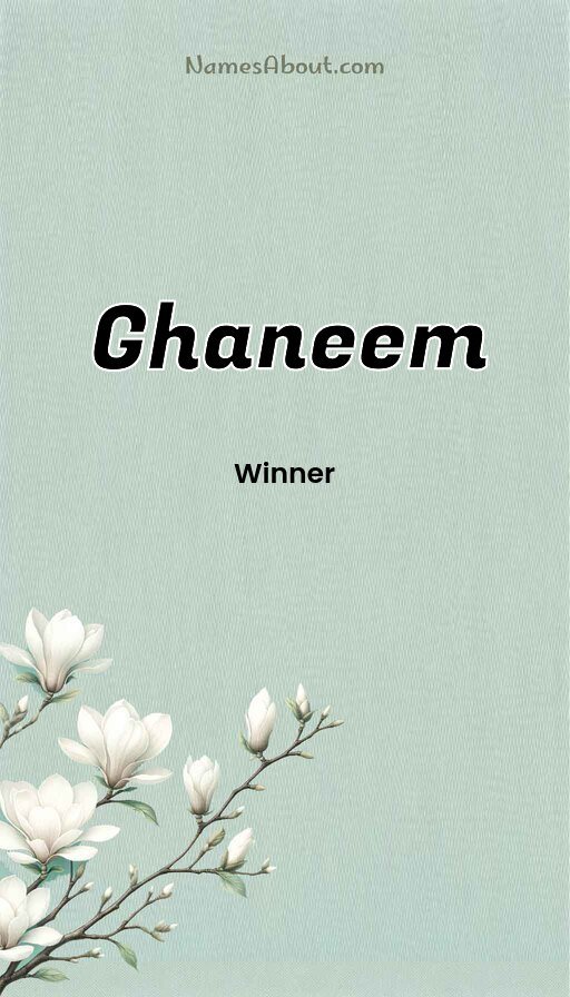 Meaning of Ghaneem