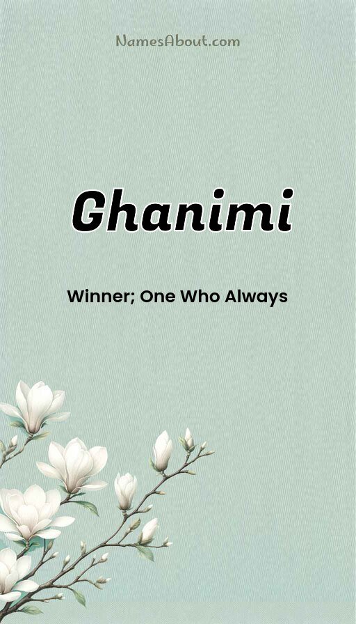 Meaning of Ghanimi