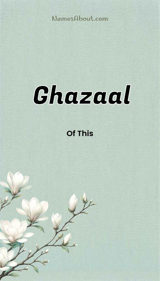 Illustration of Ghazaal