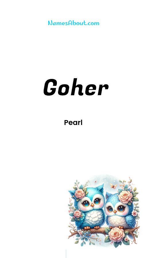 Meaning of Goher