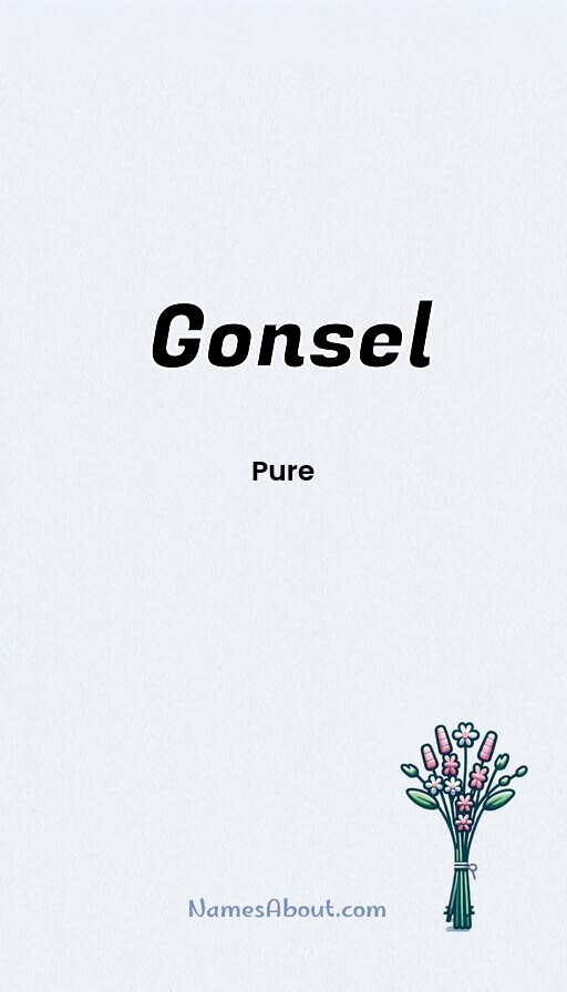 Meaning of Gonsel